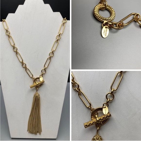Bellezza Accessories - BELLEZZA Bronze Italy Tassel Necklace Italy.